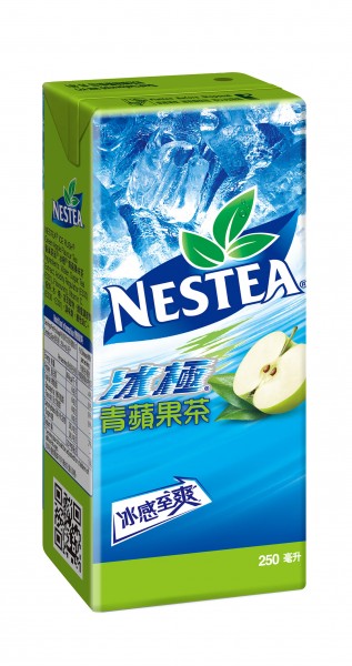 「NESTEA_冰極_青蘋果茶」250 mL 紙包裝