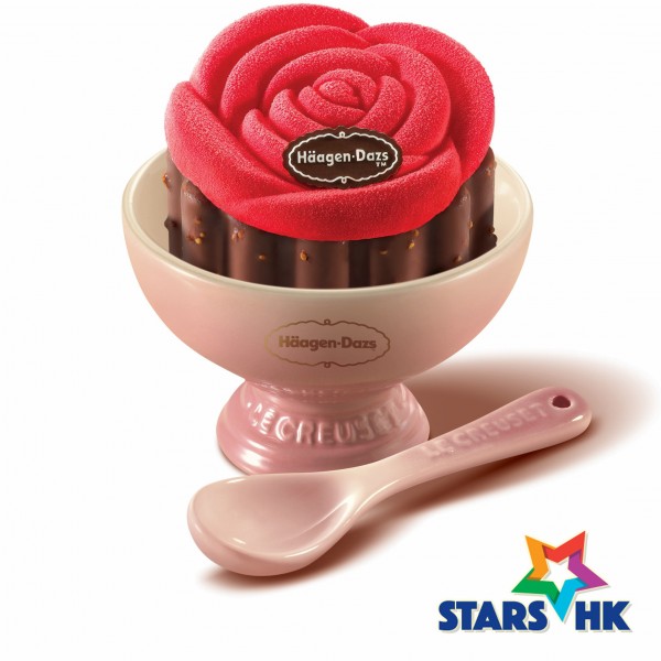Häagen-Dazs™ x Le Creuset 全球限量4,000套粉紅色陶瓷雪糕杯連甜品匙