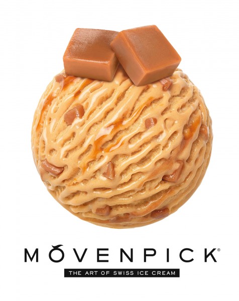 MÖVENPICK®全新零售口味焦糖CARAMELITA _香濃幼滑的焦糖醬及手製瑞士焦糖脆粒讓的回味無窮