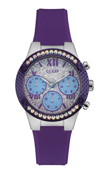 GUESS WATCH女裝多功能錶盤設計腕表(矽膠帶款)