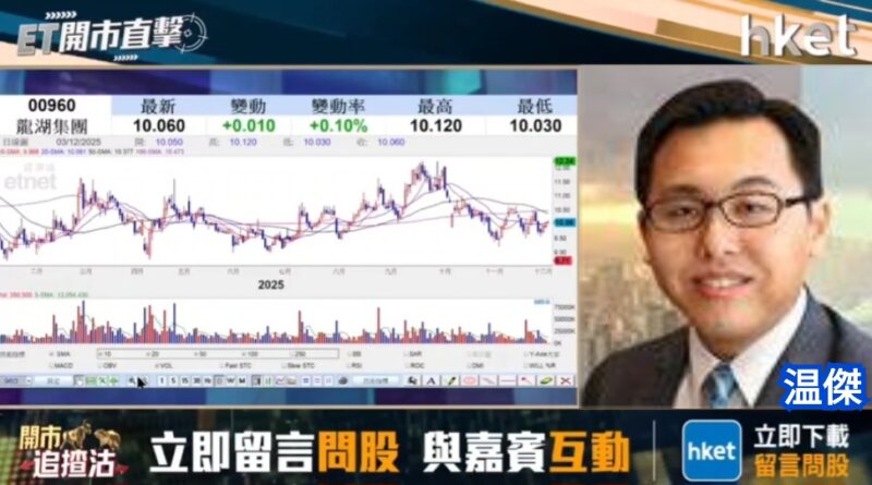【財聞】温傑：龍湖集團0960HK