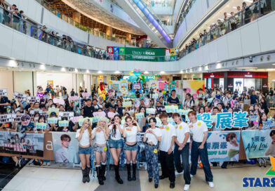 【EEG 25+ Busking】  泳兒Vincy、VIVA、黃明德Dark、黎展峯Andy、洪助昇Aiden熱鬧登場apm  為「25+ 英皇群星演唱會」宣傳造勢 率先預演熱唱