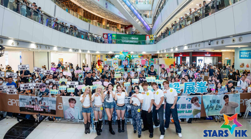 【EEG 25+ Busking】  泳兒Vincy、VIVA、黃明德Dark、黎展峯Andy、洪助昇Aiden熱鬧登場apm  為「25+ 英皇群星演唱會」宣傳造勢 率先預演熱唱